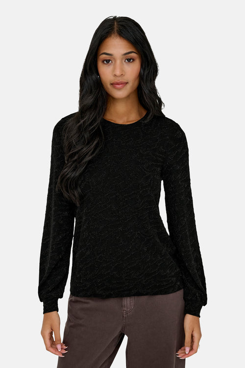 Blouse met lange mouwen - zwart