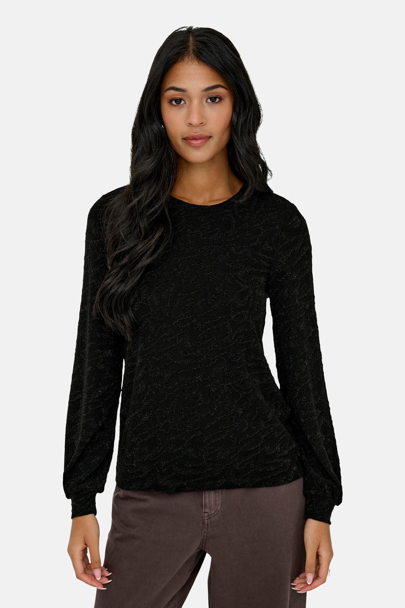 Blouse met lange mouwen - zwart