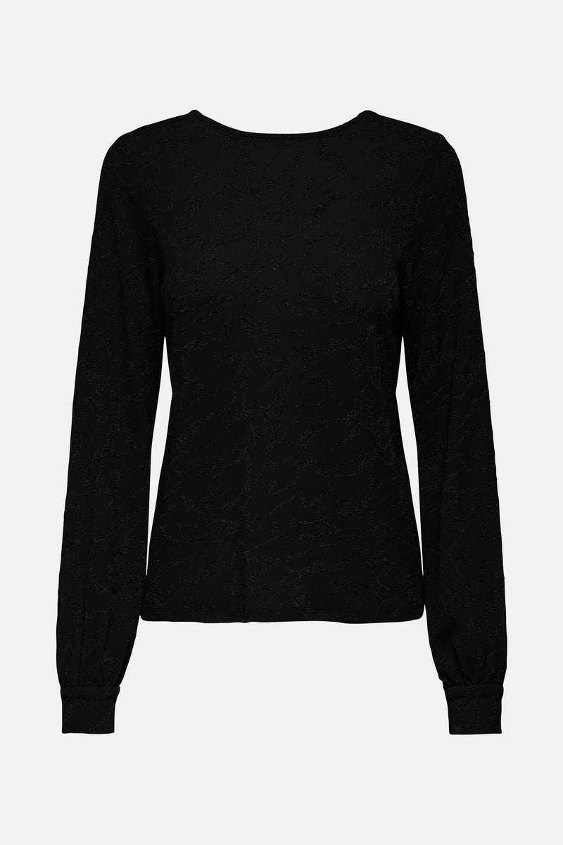 Blouse met lange mouwen - zwart