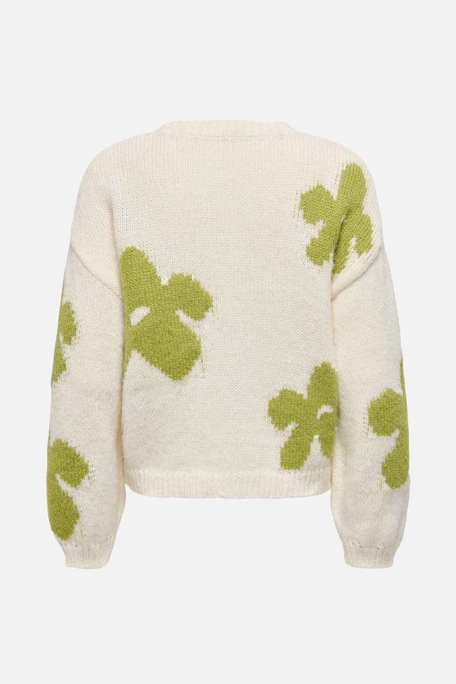 Ronde hals trui van ONLY® met olijfgroene bloemenprints.