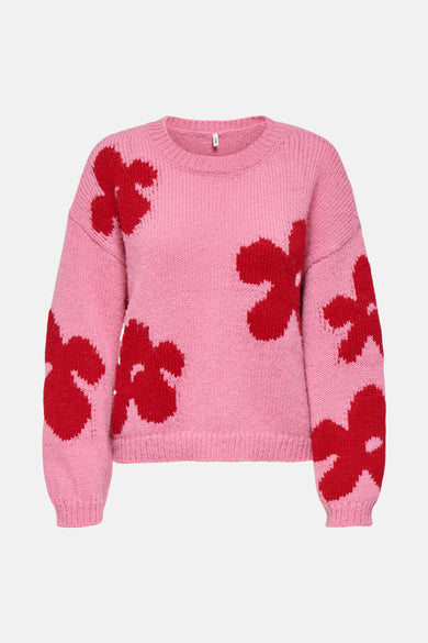 Trui met ronde hals roze - ONLY®