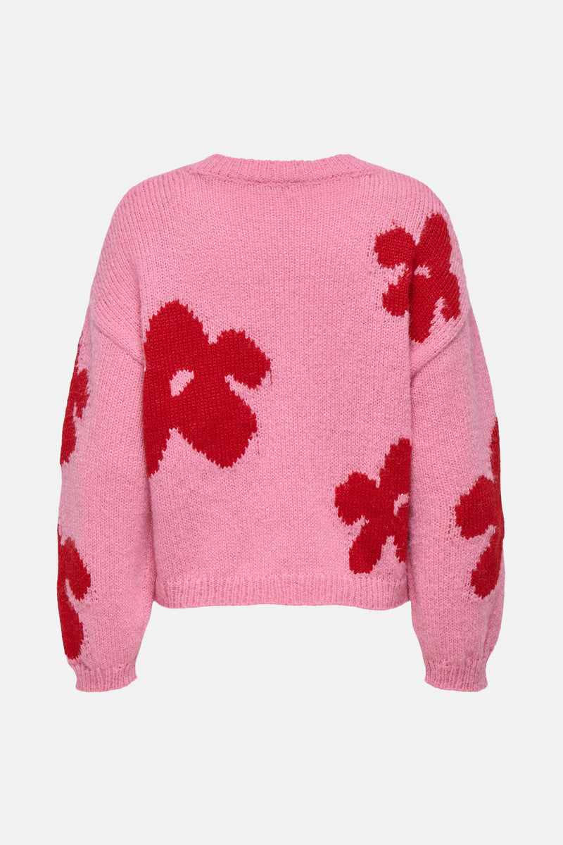 Trui met ronde hals roze - ONLY®