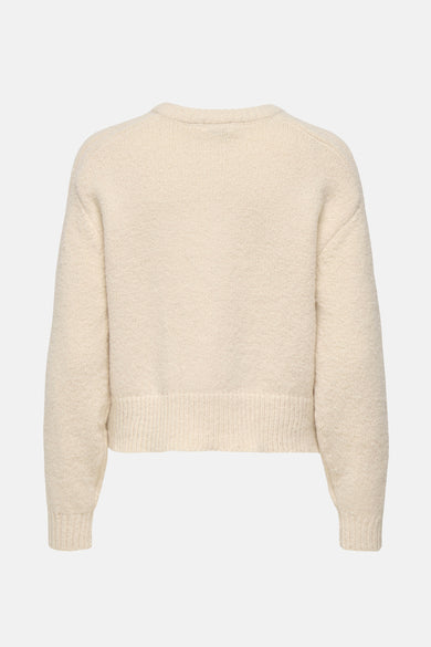 Beige cardigan van JDY, in zachte tricots en korte pasvorm.