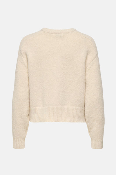 Beige cardigan van JDY, in zachte tricots en korte pasvorm.