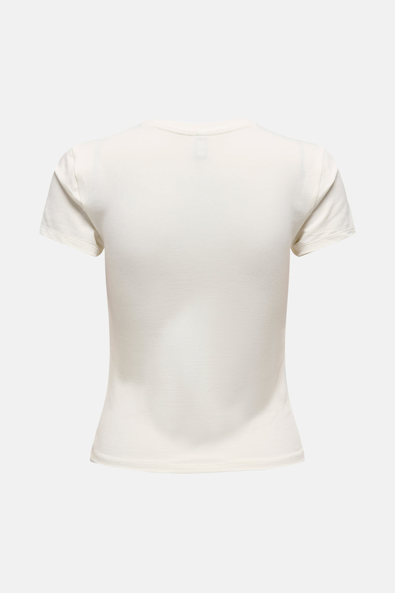 T-shirt met korte mouwen - Ecru