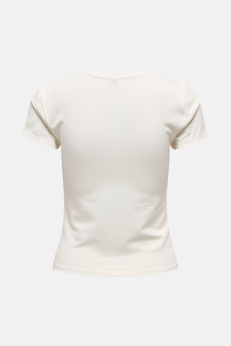 T-shirt met korte mouwen - Ecru