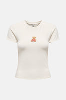 T-shirt met korte mouwen - Ecru