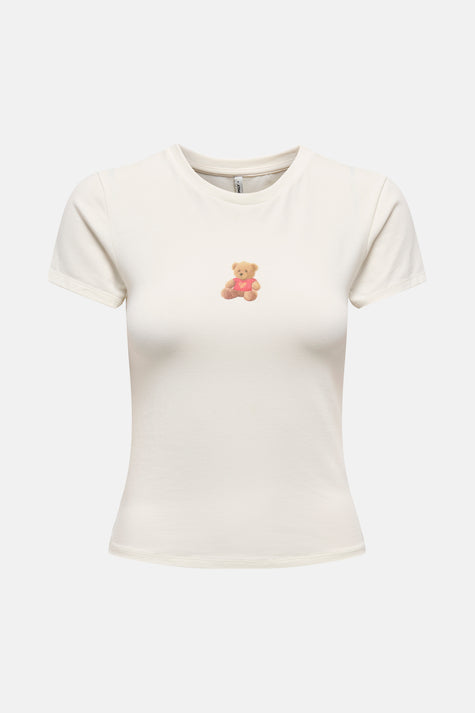 T-shirt met korte mouwen - Ecru