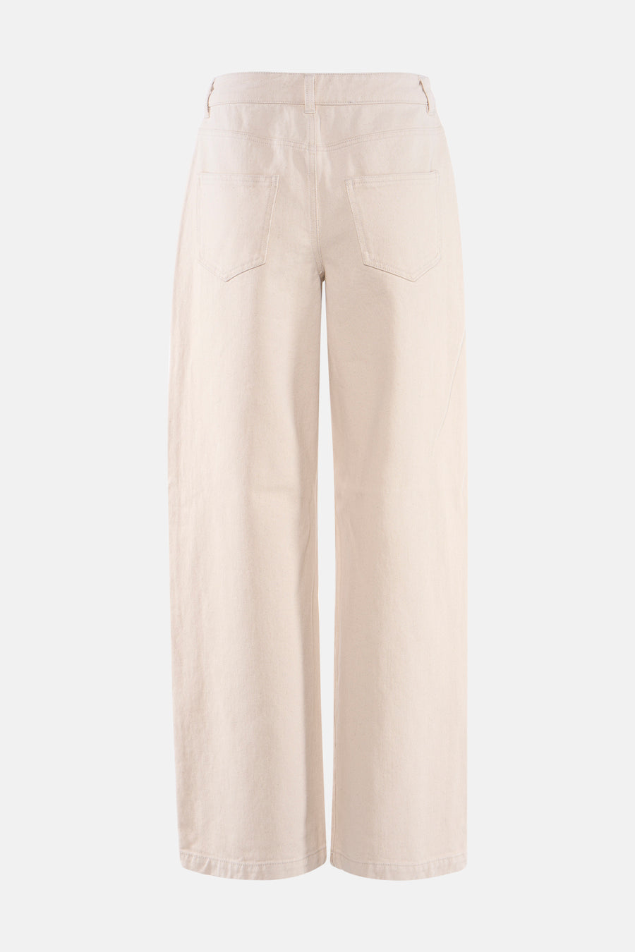 Jean coloré beige de JDY, coupe ample, avec poches arrière visibles.
