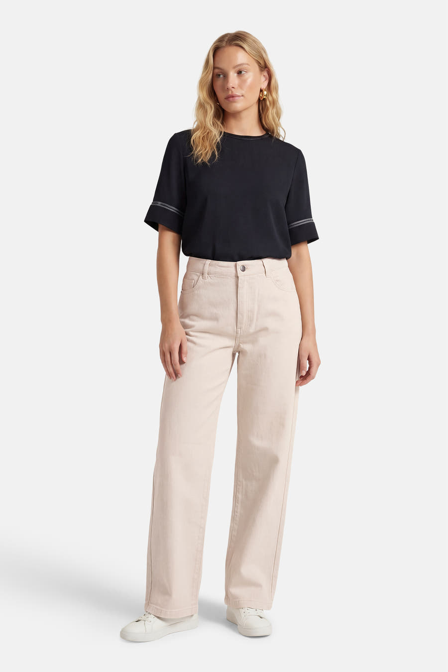 Jeans coloré - beige