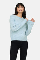 Pull met ronde hals - blauw