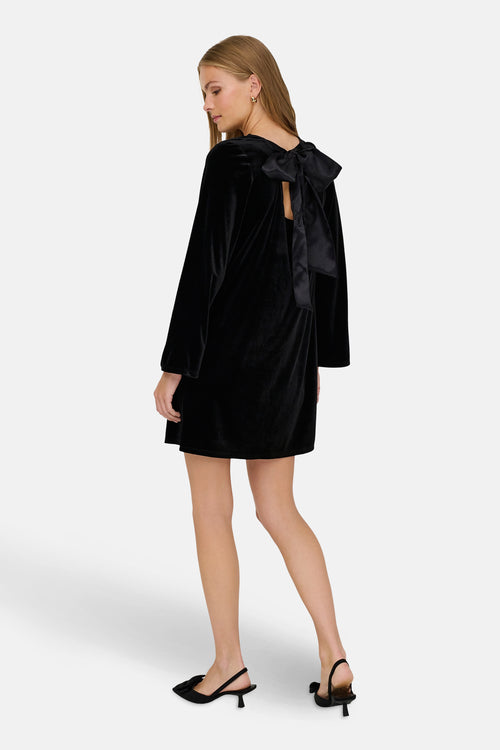 Kleedje met lange mouwen - zwart