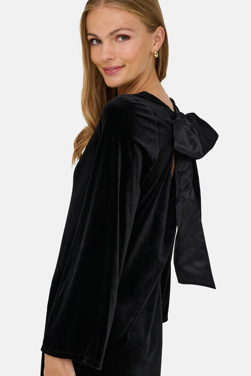 Kleedje met lange mouwen - zwart