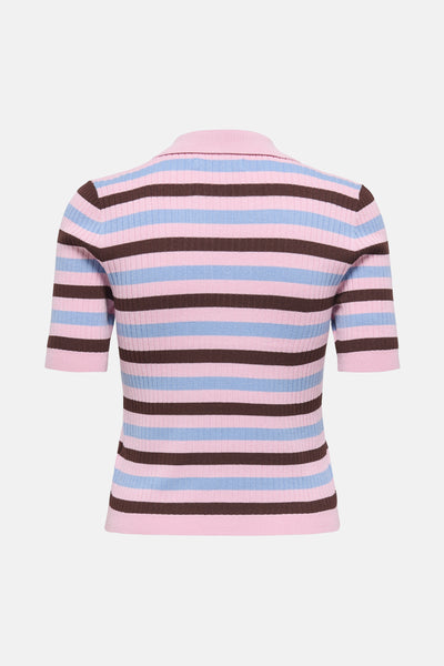 	Dames tops polo korte mouw Roze - ONLY®