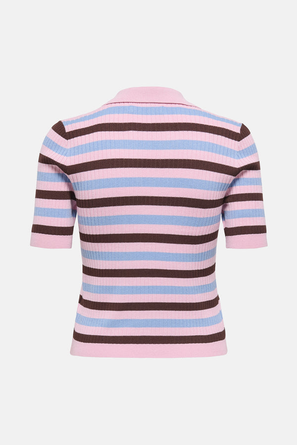 	Dames tops polo korte mouw Roze - ONLY®