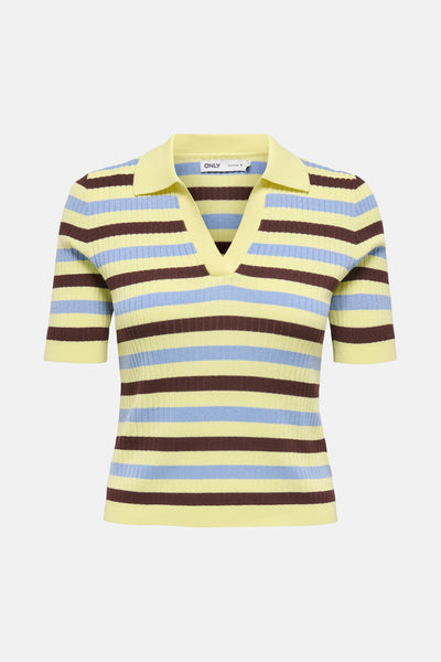 Dames tops polo korte mouw Jaune - ONLY®