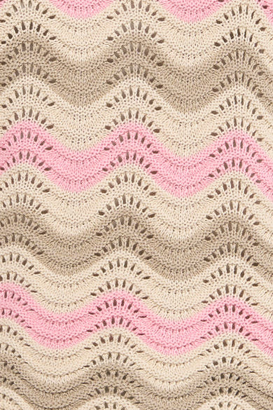 Multikleuren rondehals trui van ONLY®, met getextureerd golvend patroon en ajourdetails.