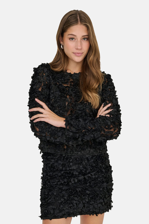 Blouse met lange mouwen - zwart