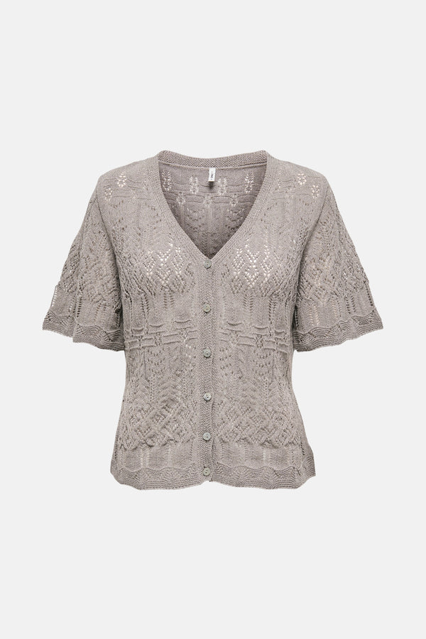 Top uni manches courtes Beige - ONLY®