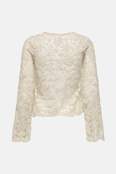 T-shirt met lange mouwen - ecru