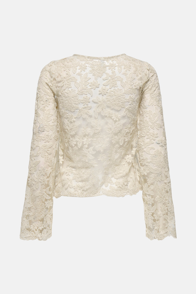 T-shirt met lange mouwen - ecru