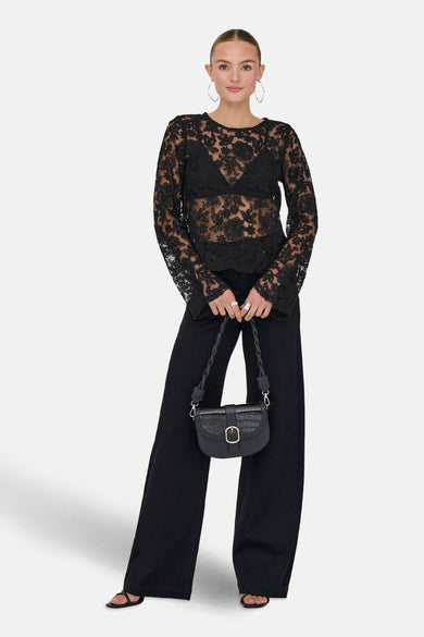 T-shirt met lange mouwen - zwart