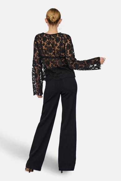 T-shirt met lange mouwen - zwart