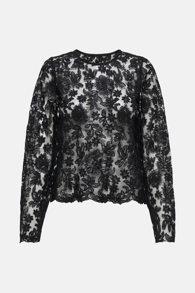 T-shirt met lange mouwen - zwart