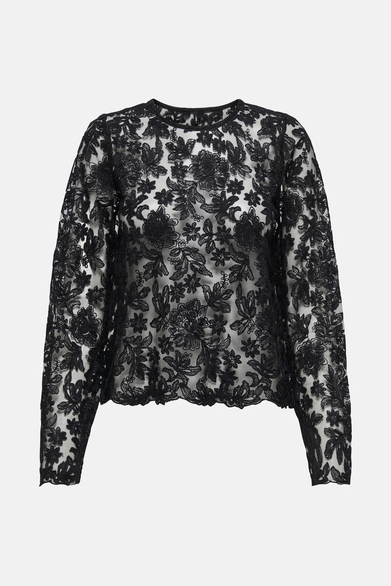 T-shirt met lange mouwen - zwart