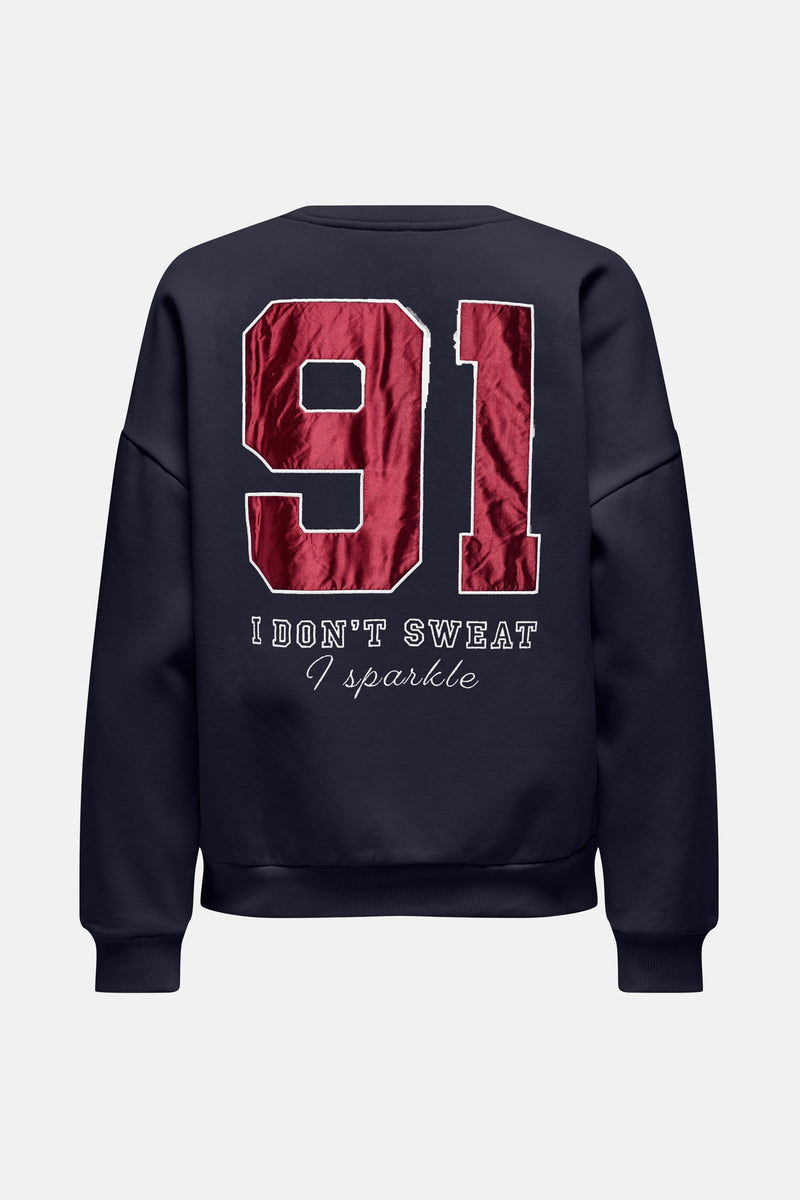 ONLRILLO L/S BOXY O-NECK CS SWT