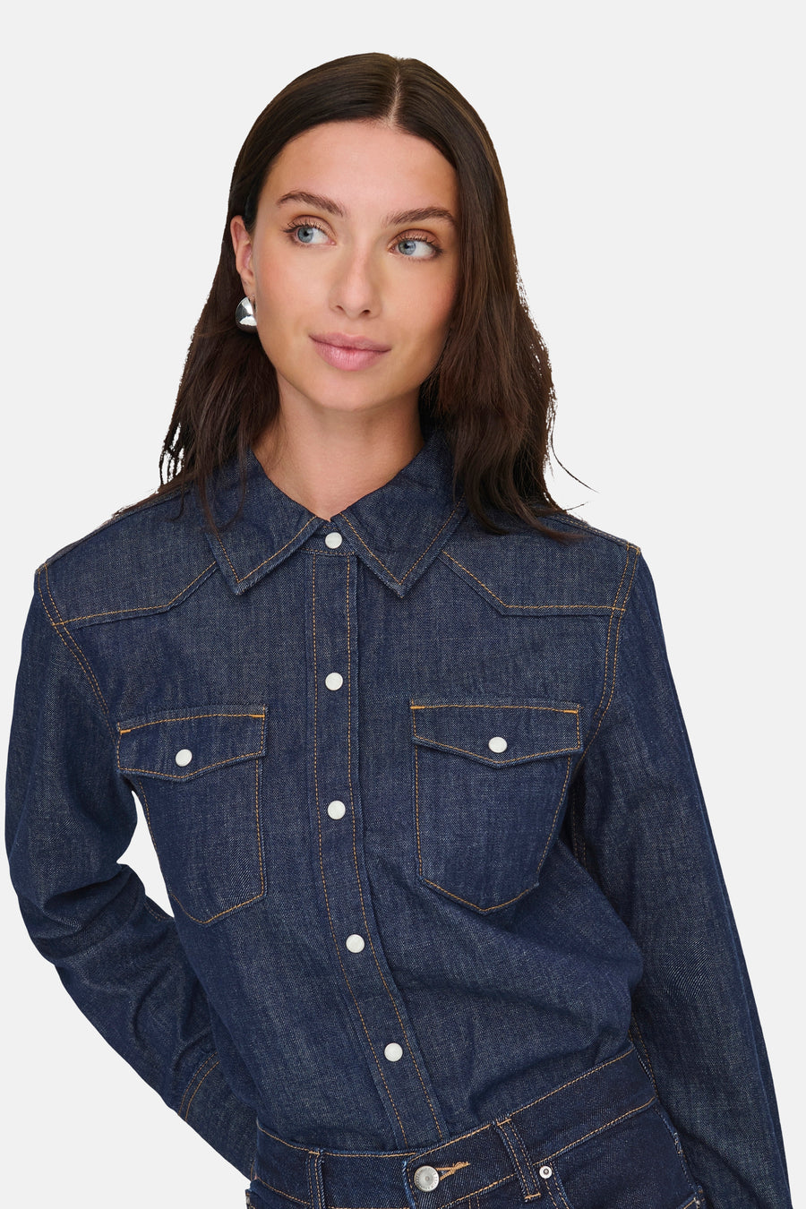 Chemise en jean dark blue denim - ONLY®