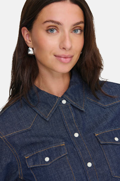 Chemise en jean dark blue denim - ONLY®
