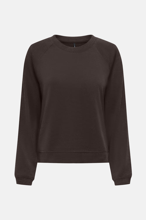 Pull met ronde hals - bruin