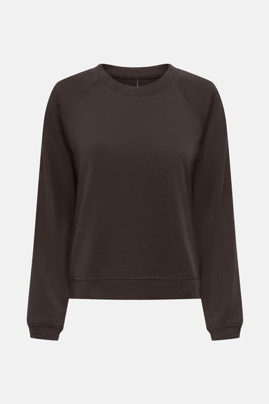 Pull met ronde hals - bruin