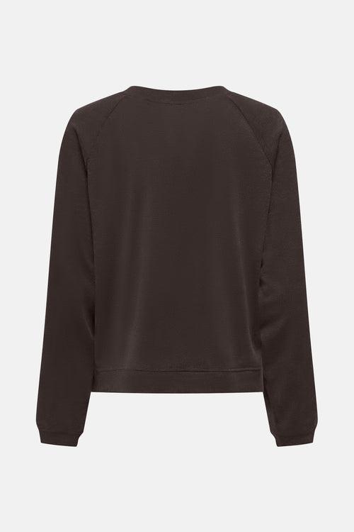 Pull met ronde hals - bruin