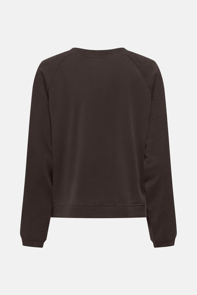 Pull met ronde hals - bruin