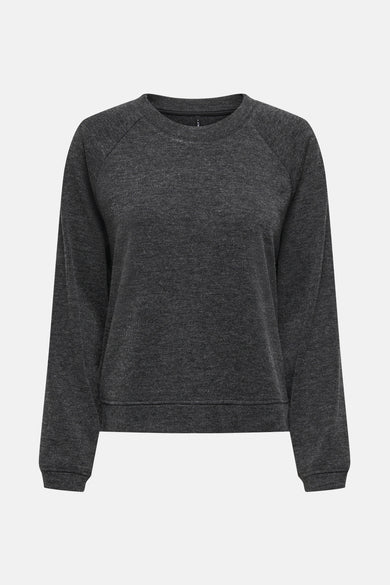 Pull met ronde hals - grijs