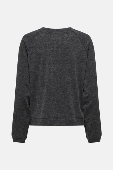 Pull met ronde hals - grijs