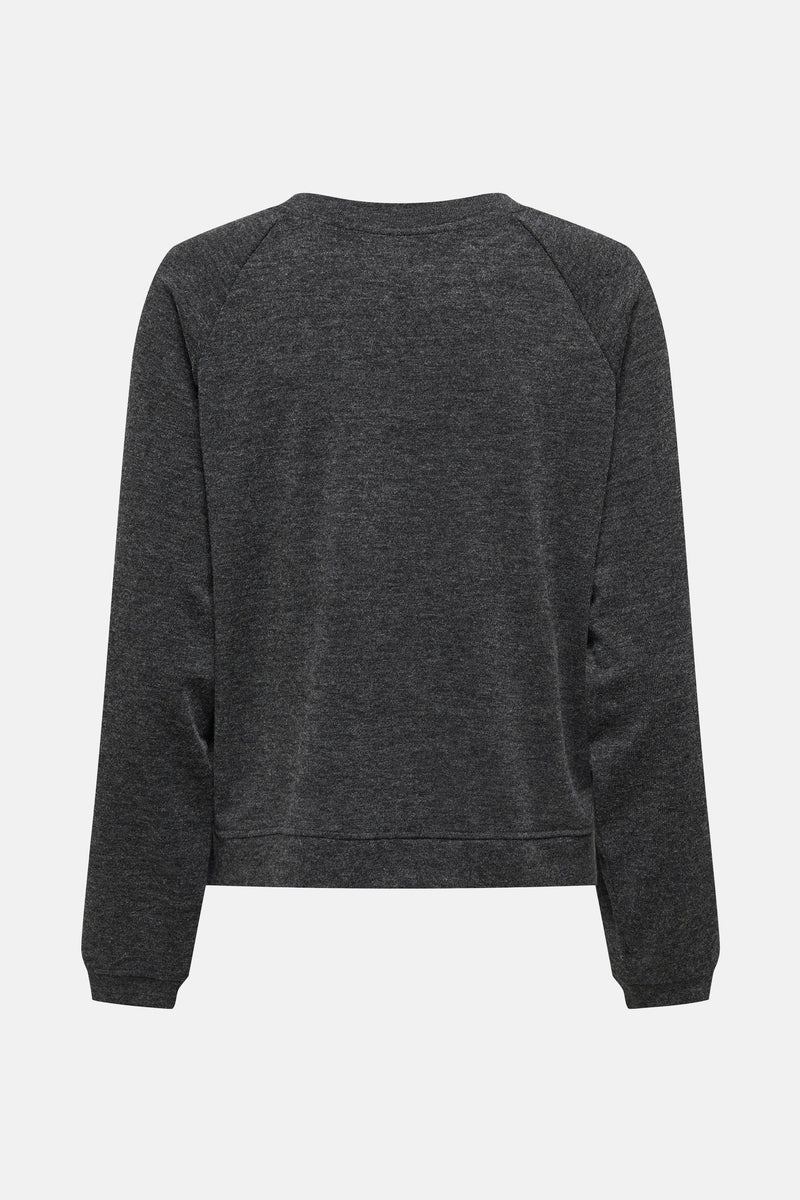 Pull met ronde hals - grijs