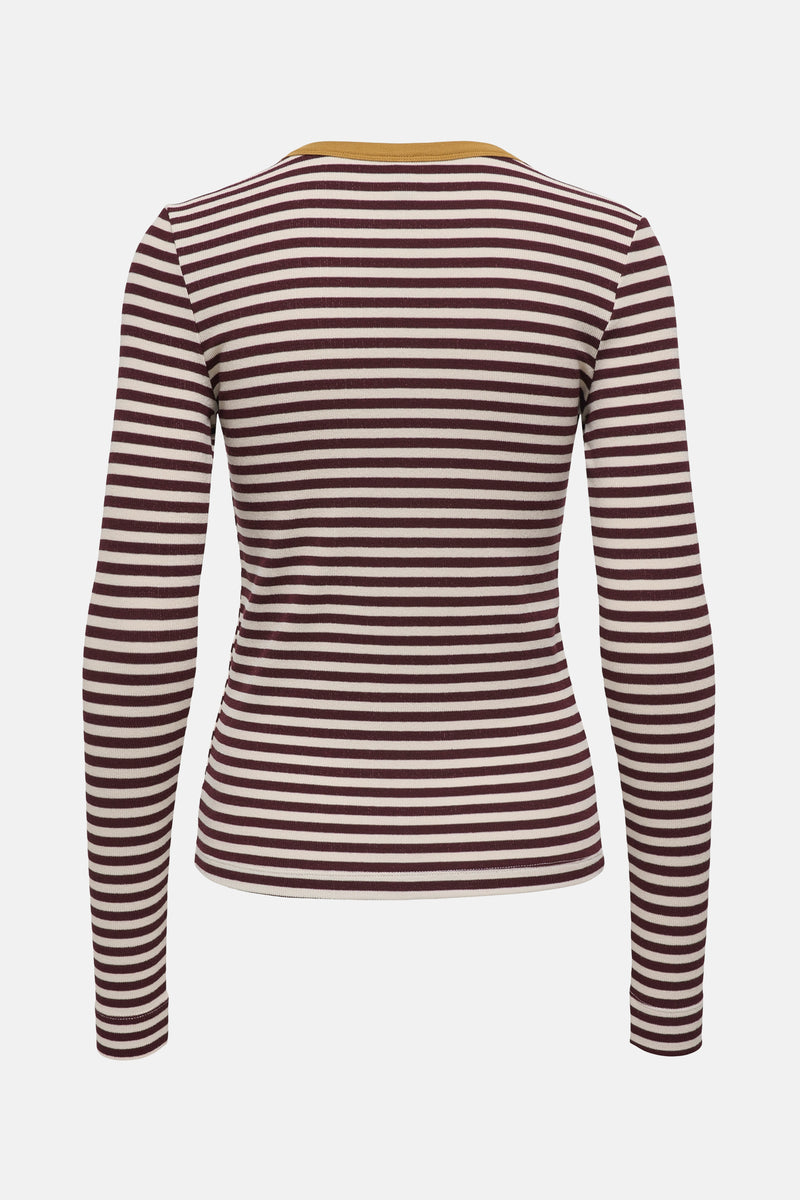 T-shirt met lange mouwen - Bordeaux