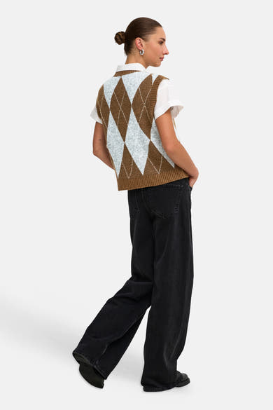 Dames tops pull zonder mouw multicolore - ONLY®