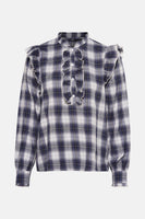 Blouse à manches longues - Bleu