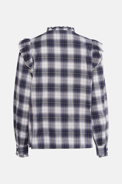 Blouse met lange mouwen - Blauw