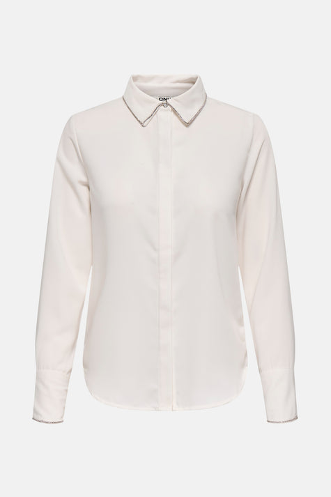 Chemise à manches longues - blanc