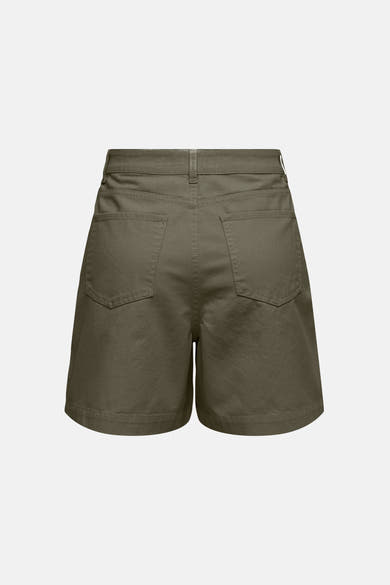 Short kaki de JDY, vue de dos avec poches arrière et texture en sergé.