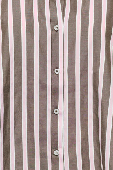 Chemise à manches longues - brun