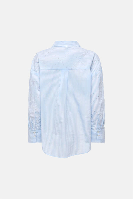 Chemise à manches longues - Bleu