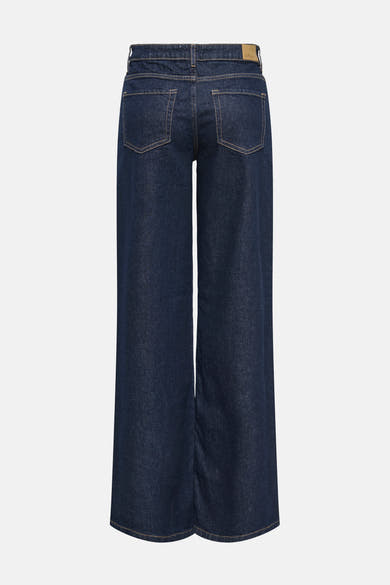Wijde spijkerbroek in donkerblauw denim van JDY, met achterzakken en een losse pasvorm.