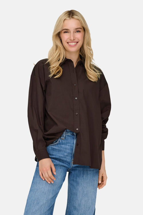 Blouse (lange mouwen) bruin - ONLY®
