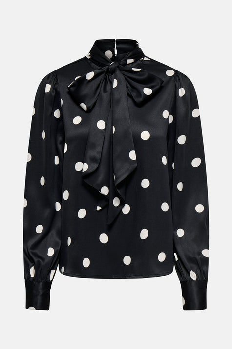 Blouse à manches longues - noir